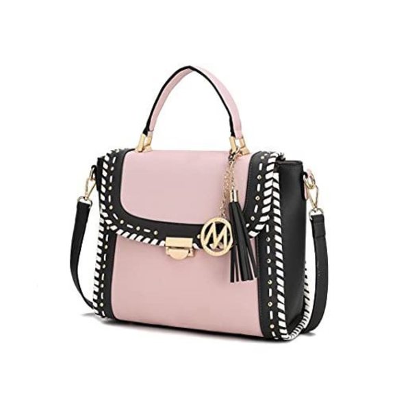 Classic Mkf Crossbody Satchel Bags For – Pu Textured...